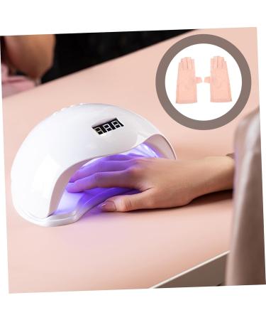 Healeved 3 Pairs Sun Protection Half Finger Gloves Salon Supply Hand Gloves for Protection Prevention Gloves Salon Manicure Gloves UV Gloves Pink Fingerless Nylon Hand Guard Miss - Buy Online on GoSupps.com