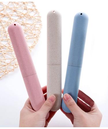 3-Piece Portable Toothbrush Set with Etui & 2 Drawer Bags - Ideal for Home & Travel Soil Ventilation Design - Buy Online on GoSupps.com