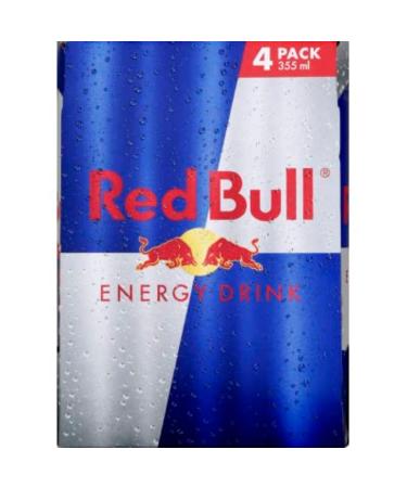 Red Bull Taurine Energy Drink, 4 x 355ml
