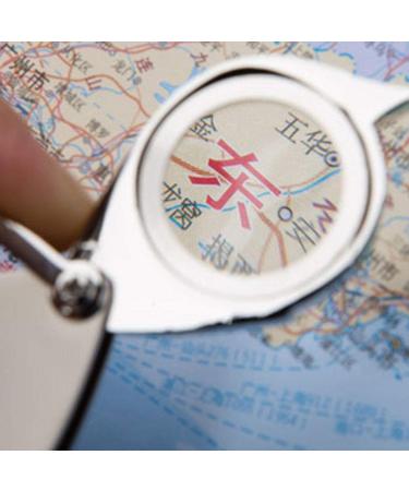 SUPVOX 15x Magnifying Glass Keychain - Mini Portable Foldable Handheld Magnifier for Easy Reading - Buy Online on GoSupps.com