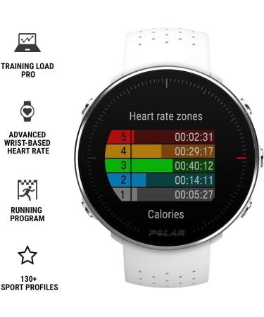 Polar Vantage M - Unisex GPS Multi-Sport Watch with Optical Heart Rate Waterproof & Lightweight - Perfect for Running & Training - White - Buy Online on GoSupps.com