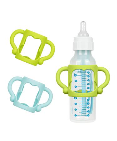 Aolso Silicone Baby Bottle Handles  2PCS Bottle Handles  Baby Bottle Handles has Easy Grip Handles  Bottle Handles for 2.25 Diameter Baby Bottles and Straw Bottles(Blue/Green) Blue&Green - Buy Online on GoSupps.com