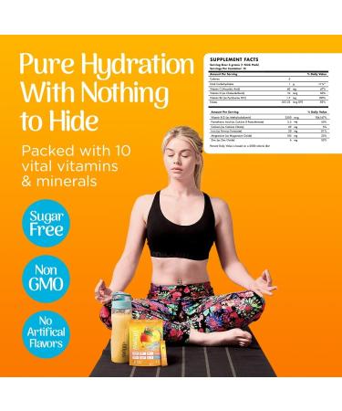Electrolytes Powder No Sugar - Multivitamin Powder Packets for Men & Women - Vitamin Drink Powder for Hydration & Energy Tropical Fusion 18.75 Pound (Pack of 1) - Buy Online on GoSupps.com