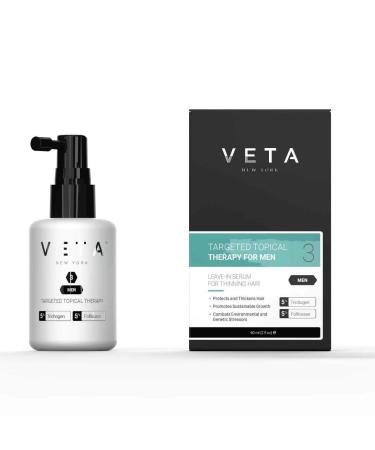 Veta   Men s Targeted Topical Therapy   Hair Loss Treatment   Drug-Free Hair Loss   Restores Natural Hair Growth Cycles   5% Trichogen and 5% Follicusan   Fast Acting Hair Loss Treatment   2 fl. oz.