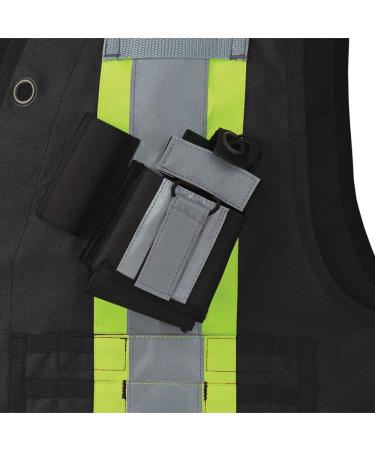 Pioneer Heavy-Duty Reflective Surveyor Work Safety Vest | Construction Reflective Surveyor's Safety Vest - Radio Pocket and Pen Slots - Buy Online on GoSupps.com