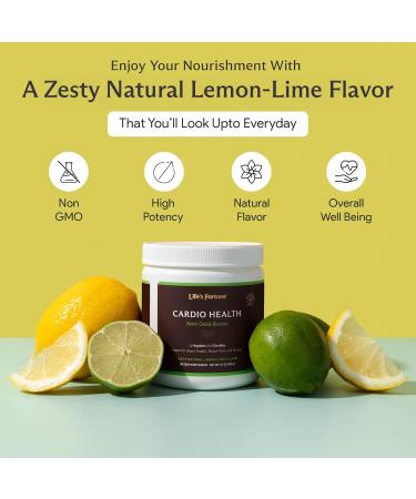 Life's Fortune L Arginine L Citrulline Supplement Powder - High Potency Nitric Oxide Supplement Booster with Natural Lemon Lime Flavor - Cardio Health Blood Pressure and Vascular Support - 258g - Buy Online on GoSupps.com