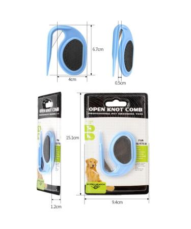 2PC Pet Grooming Knife Set for Long-Haired Cats - Dematting & Knot Comb Tool - Effective Removal of Cat Knots - Buy Online on GoSupps.com