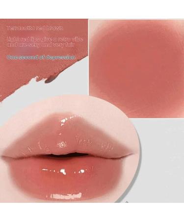  Meidimeijia Matte lipstick + waterproof lipstick - smudge-proof non-sticky long-lasting lip tint and gloss transfer-resistant lip color (62# white peach) - Buy Online on GoSupps.com