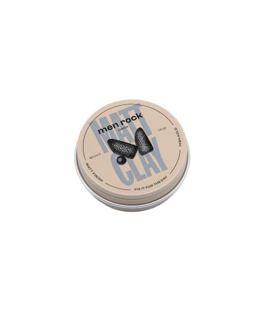 Men Rock Matt Clay - High Hold Matt Finish Nourishing Hair Styling with Cocoa Butter & Oils - 30ml - Buy Online on GoSupps.com