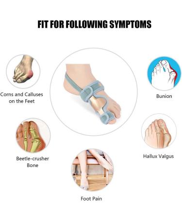 Jycch Pedic Corrector - Gold Steel Toe Aligner for Hallux Valgus & Overlapping Toes - Ergonomic Design for Right & Left Foot - Buy Online on GoSupps.com
