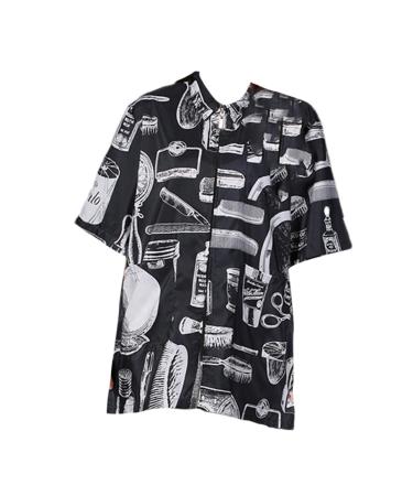 minkissy Work Clothes Ladies Robes Shirt pet Technician Clothing Mens Cloak Coat Fiber Barber Robe Men Black Tank top Printing Cloak Protective Agent Quilting Work Hair Vest Vintage Jacket