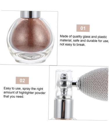 FOMIYES 6 Pcs Spray Glitter Makeup Highlighter Shimmer Makeup Spray Body Highlighter Sprayer Sequins Air Bag 1 count (Pack of 1) Assorted Colorx3pcs - Buy Online on GoSupps.com