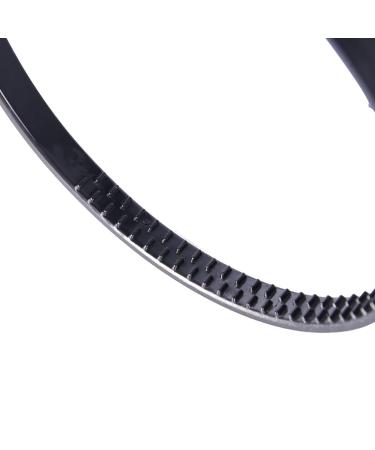 Hotop 15-Piece Black Plastic Headband with Teeth for DIY Hair Styling - Unisex Hair Accessory for Men, Women, and Girls - Buy Online on GoSupps.com