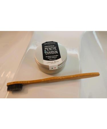 Mint & Charcoal Powder Toothpaste - 50g - Natural Purifying and Whitening Care - L'Oursin Blanc - Buy Online on GoSupps.com
