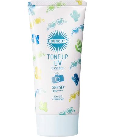 KOSE Suncut Sunscreen Tone Up UV Essence Mint Green Color Control Waterproof 80g Crystal Floral Fragrance - Buy Online on GoSupps.com