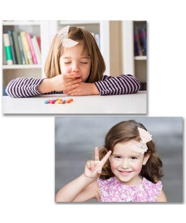Unicorn Hair Bow Clips - Set of 2, PU Leather Alligator Clips for Toddler Girls and Kids - Buy Online on GoSupps.com