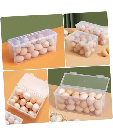 Mikinona 2pcs Box Egg Storage Box Plastic Trays for Food Refrigerator Egg Holder Fruit Vegetable re-usable - Buy Online on GoSupps.com