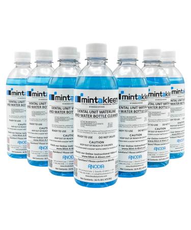 Mint-A-Kleen 10 PACK Dental Unit Waterline Cleaner Ten 16 oz Bottles (40 Treatments) 16 Fl Oz (Pack of 10)