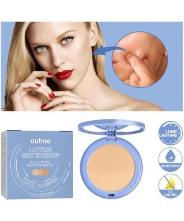 siduytin Soft Powder Cake Long Lasting Natural Nude Matte Pressed Setting Powders Moisturizing Concealer Facial Makeup Cosmetics - Buy Online on GoSupps.com