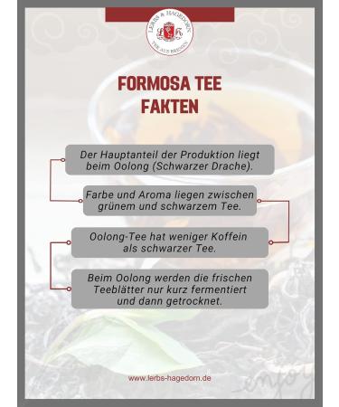  Lerbs & Hagedorn Formosa Choice Oolong Tea 1 kg - Buy Online on GoSupps.com