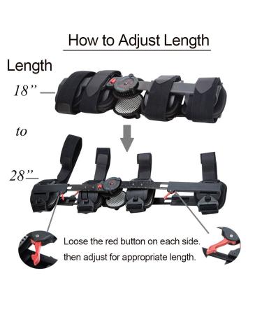 Medibot Adjustable Hinged Knee Brace | Post-Op Support Orthosis for Men & Women | Left & Right Leg Immobilizer - Buy Online on GoSupps.com