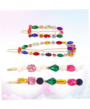 FRCOLOR Girl Hair Clips bang clip barrettes for women stylish hairpin diamond bobby pin rhinestone barrette pin decorations bridal clip pearl pin clip button bride Colored Hair Clips - Buy Online on GoSupps.com