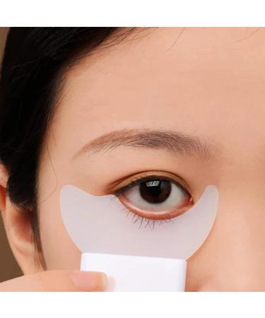 Silicone Brush Lash Stopper + Eyelash Stencils + Eyeliner & Eyeshadow Applicators - Green Long Handle - Buy Online on GoSupps.com