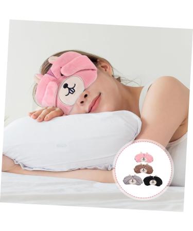 Healifty 4pcs Ice Mask Eye Cooler Pads - Cute 3D Travel Eye Masks for Cold Compress - Comfortable Pearl Fleece Eye Cover - Buy Online on GoSupps.com
