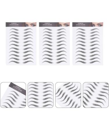 FRCOLOR 9 Sheets Waterproof Eyebrow Stickers Waterproof Stickers 4d Eyebrow Transfers Eyebrow Tool Hair Man - Buy Online on GoSupps.com