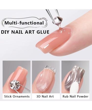 Buy Rhinestone Glue for Nails - Super Strong Gel for Charms Gems & Jewelry | 30ML 3D Nail Decoration - Buy Online on GoSupps.com