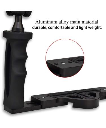 Seafrogs Underwater Video Stabilizer Holder - Aluminum Alloy Camera Tray Bracket with Dual Handheld Grips and Mounts for Diving Photography - Buy Online on GoSupps.com