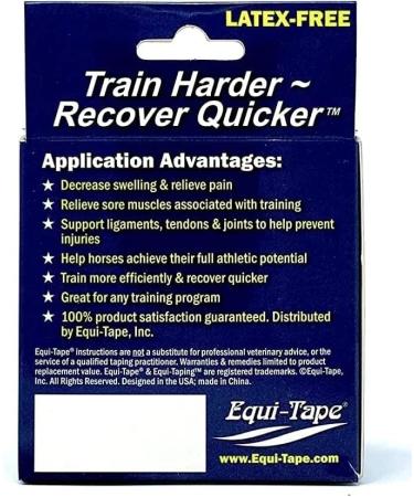 Equi-Tape Advantage 3 Light Blue Tape for Horse & Pony - Muscle Pain Relief, Joint Stability | Safe, Lightweight, Waterproof Tape with Grade Adhesive - Buy Online on GoSupps.com