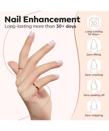 Modelones Milky White Builder Gel - 8-in-1 Nail Strengthener & LED Hard Gel - 15ML Bottle - Gift for Women - Buy Online on GoSupps.com