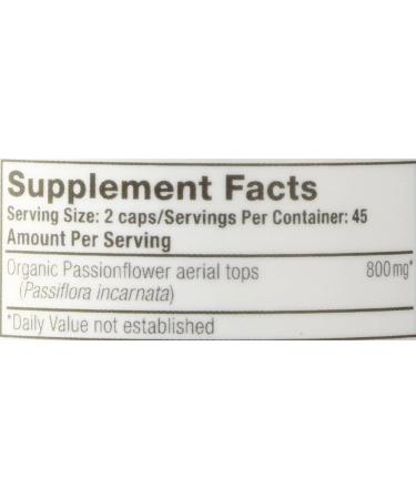 Oregon's Wild Harvest Passionflower - 90 Gelatin Capsules for Relaxation & Sleep - Buy Online on GoSupps.com