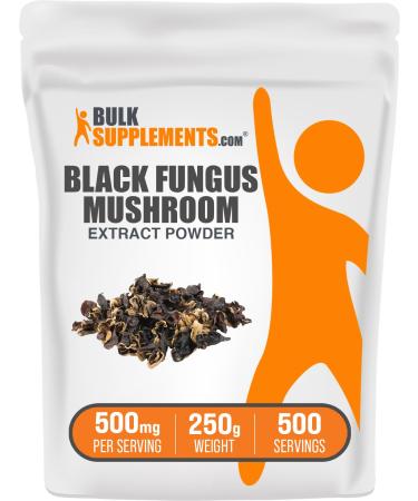BulkSupplements.com Black Fungus Mushroom Extract Powder - Wood Ear Mushrooms Powder - Vegan & Gluten Free 500mg per Serving 250g (8.8 oz) (Pack of 1) 8.8 Ounce (Pack of 1)