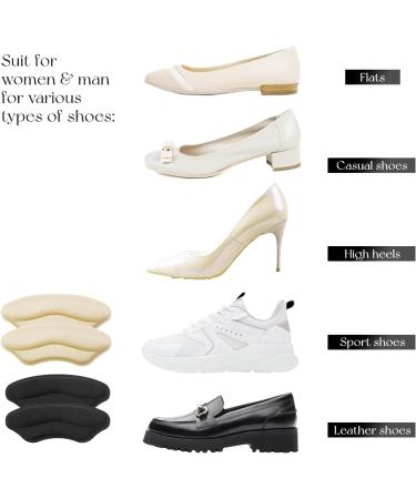 Daily Treasures Heel Pads & Foot Cushions - Reusable Anti-Slip Inserts for Shoes | Comfort for Men & Women | Blister Protection (Apricot & Black - Buy Online on GoSupps.com
