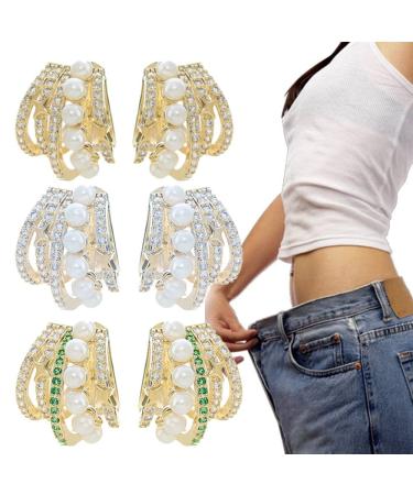 Lymphvity Auriculotherapy White Onyx EarCuff Lymphvity Auriculotherapy White Onyx EarCuff Slimio Auricular Rowline Ear Cuff Acupressure Slimming Earrings Non Pierced Clip on Ears (3Pairs)