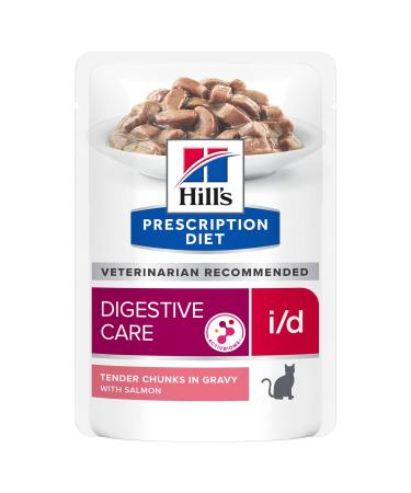 Hill's Prescription Diet Feline I/D Digestive Care Wet Food Salmon 12 x 85g