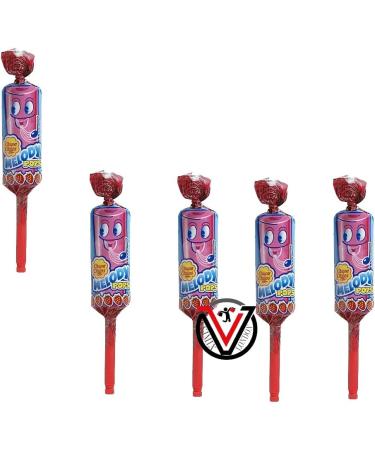 VIMIX Chupa Chups Melody Pops Strawberry Flavour Lollipops 15g (48 Lollipops (Full Box)) - Buy Online on GoSupps.com