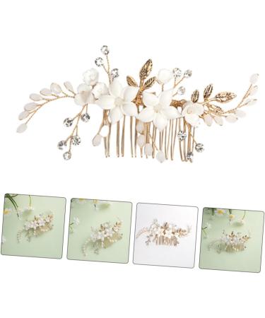 Mikinona Bridal Headwear Bridal Hair Accessory Hair Comb Clip Bridal Hair Clips Womens Headpiece Bride Hairpin Hair Accessories for Bride Wedding Bride Headpiece Hair Side Comb for Women - Buy Online on GoSupps.com