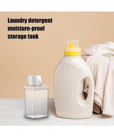 Laundry Detergent Dispenser | Reusable Empty Bottles With Measuring Cup | Washing Powder Storage Detergent Container | Fabric Softener Storage Bottle For Scent Booster Beads/Small Solid Grain/Liquids 1100ml - Buy Online on GoSupps.com