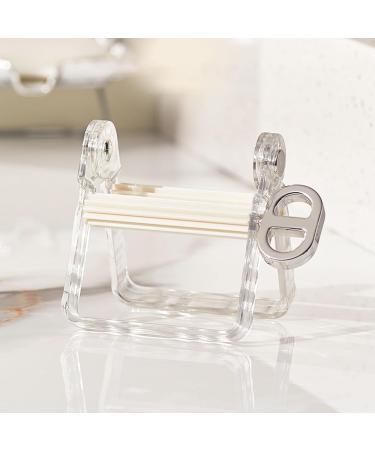 YOXIER Rotatable Toothpaste Stand Toothpaste Squeezer with Rotatable Handle Bathroom Tube Extruder Dispenser White - Buy Online on GoSupps.com
