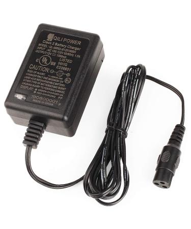 12V 1A Scooter Battery Charger for Razor E90, PowerRider 360, Jr. Electric Wagon, Boreem Tankman, Mambo Liberty 312, Xcooter Tornado XC505GT2, Minimoto Submersible Cruiser, Replacement W13111401014