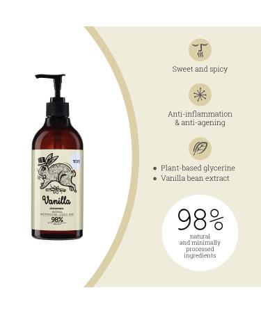 Yope Liquid Soap 500ml - Natural Hand Soap for Extremely Dry Hands | 98% Natural Ingredients | Vegan SLS & Paraben Free | Vanilla & Cinnamon | Cruelty-Free - Buy Online on GoSupps.com