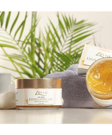 24K Gold Exfoliating Gel 100% Gold Peeling Scrub for Face & Body | Premium Skin Care - Buy Online on GoSupps.com