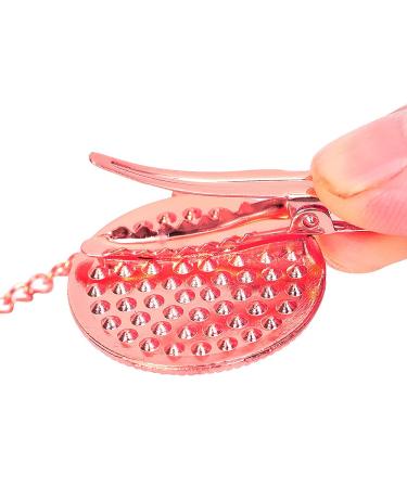 Rose Gold Personalized Bling Pacifier Clip with Initial Letter - Custom Baby Name Soother for Shower, Anniversary, Birthday Gifts - Buy Online on GoSupps.com