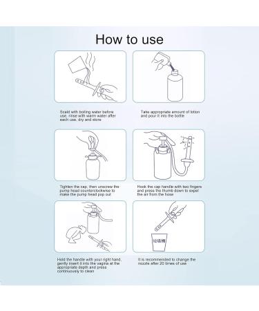 High-Elastic Vaginal Shower - 500ml Manual Pressure Stable Water Flow Safe for Hemorrhoid Patients - Pink - Buy Online on GoSupps.com