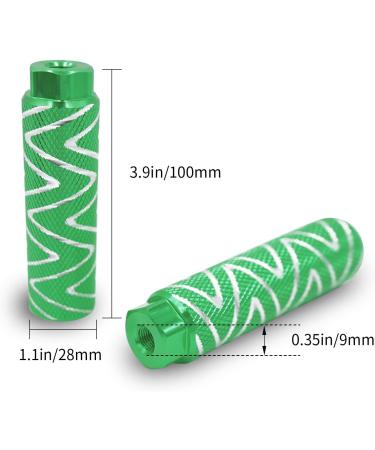 Vansa 1 Pair 3/8 inch 26 Teeth Aluminum Alloy Bike Pegs for Mountain BMX Kids Green - Buy Online on GoSupps.com