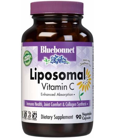 Bluebonnet Liposomal Vitamin C 1000mg with Sunflower Oil - Immune & Joint Support - 90 Vegan Capsules - Buy Online on GoSupps.com