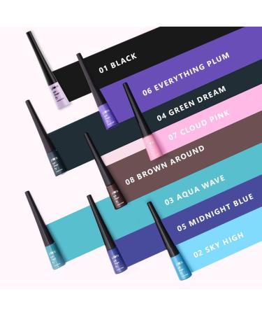 Plum Eye-Swear-By Matte Liner - Waterproof Quick-Drying 100% Vegan & Cruelty-Free - Buy 01 Black Internationally - Buy Online on GoSupps.com